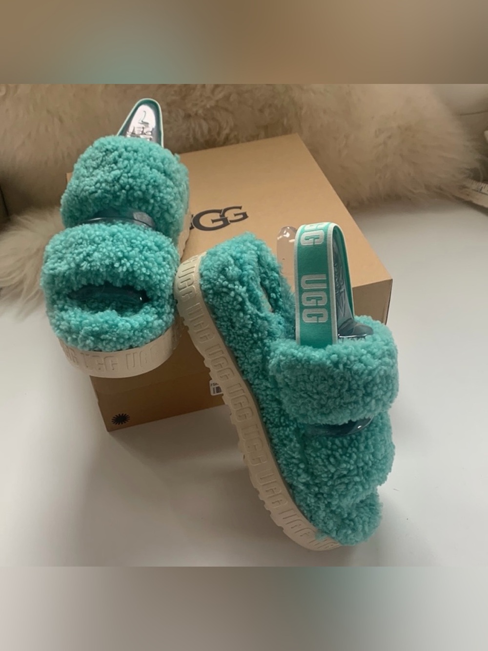 BRAND NEW UGG Fluffita Tide Pool Aqua - Picture 4 of 7